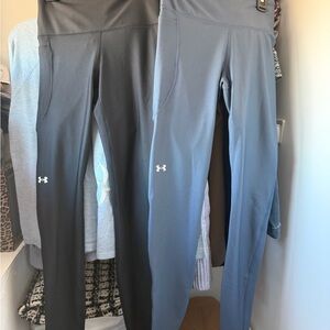Under Armour Leggings Compression Full Length Women's Black Blue Leggings NWT